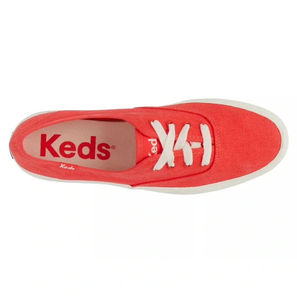 Keds Kids Red Canvas Sneakers‎ sz 6.5